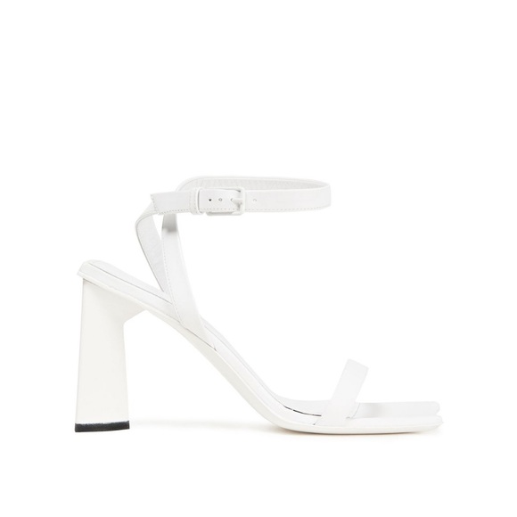 BALENCIAGA Shoes - BALENCIAGA MOON LEATHER ANKLE-STRAP SANDALS IN WHITE SIZE EU 38.5/ US 8.5